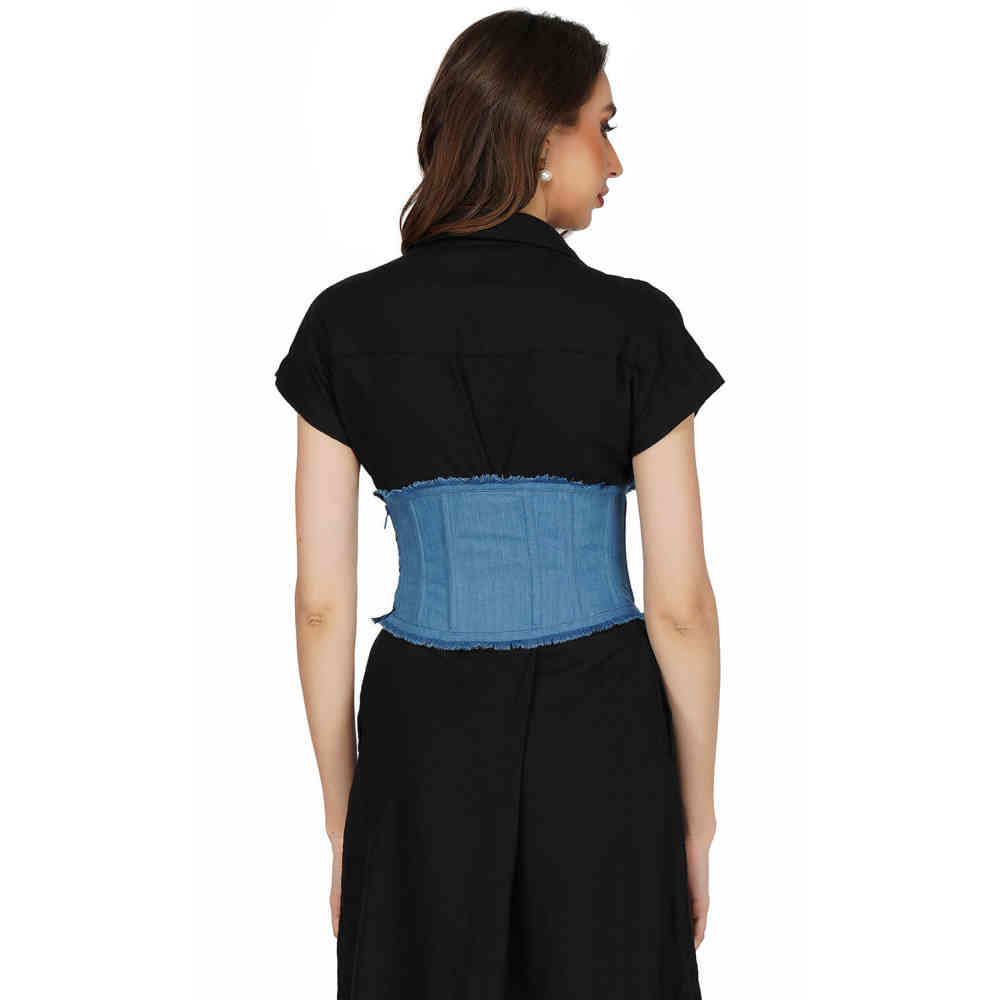 Attitude Corsets - Seanna Ceinture Corset - Bleu Product image